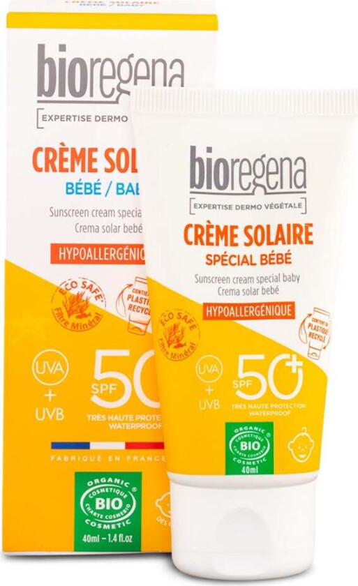 Sunscreen Cream Baby, 40 ml Solbeskyttelse til kropp