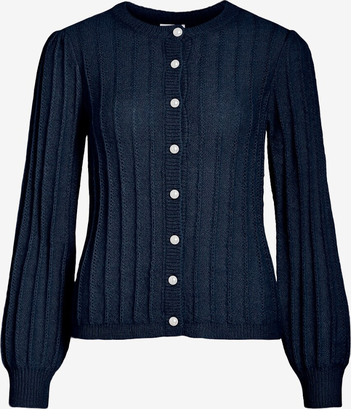 Kardigan viHilde O-neck - Blå