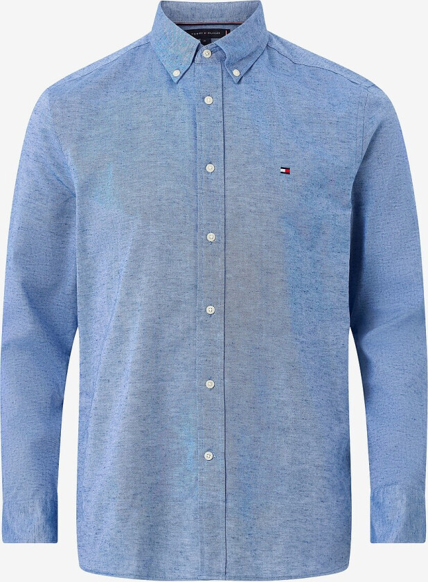 Skjorte Brushed Linen Twill RF Shirt - Blå