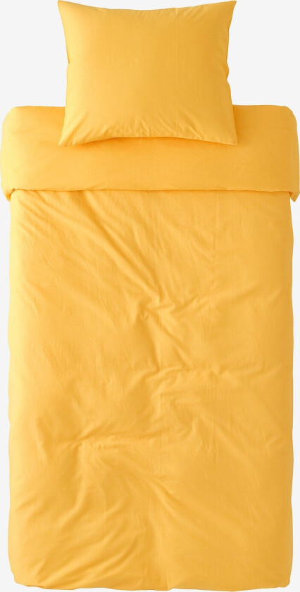 Sengesett Heaven i bomull, 2 deler - Gul