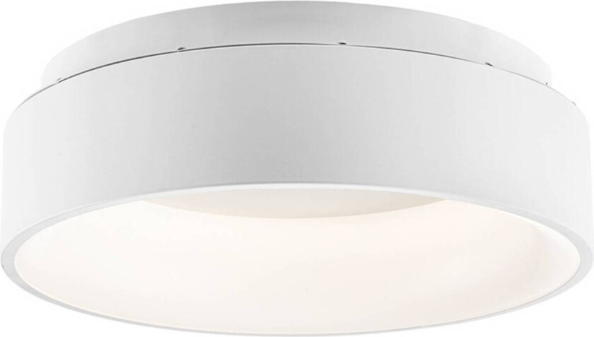 LED-taklampe Noah, hvit, Ø 60 cm, metall, CCT