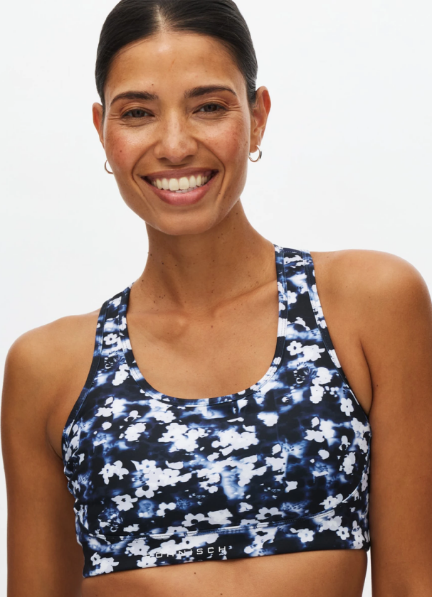 Printed Mesh Sportsbra - Flerfarget - Dame - Sports-BH - Høy støtte