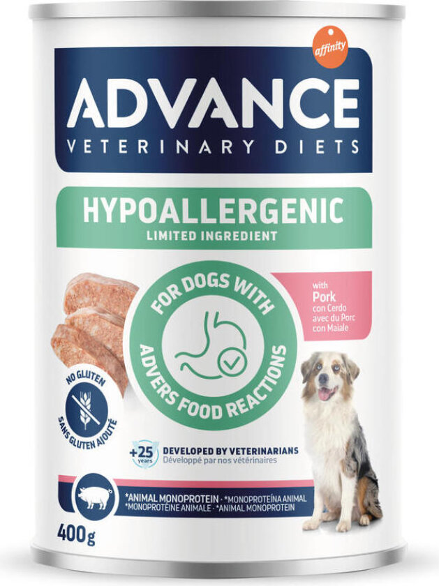 Advance Veterinary Diets Hypoallergenic - Svin (6 x 400 g)