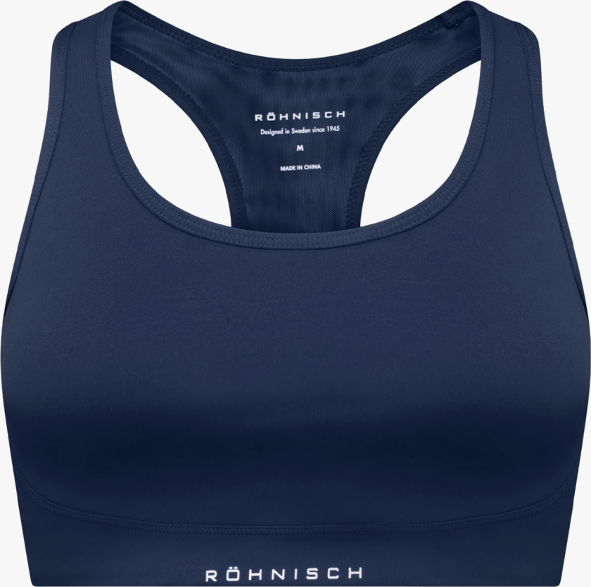 Flattering Mesh Sportsbra - Blå - Dame - Sports-BH - Middels støtte