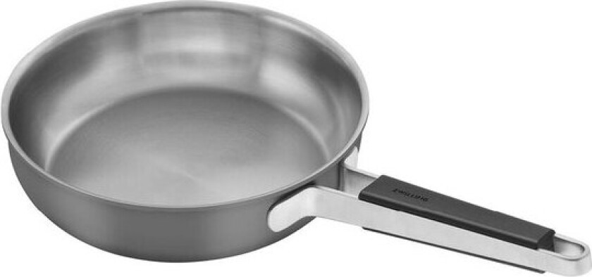 Pure stekepanne 24 cm rustfritt stål/keramisk non-stick grå