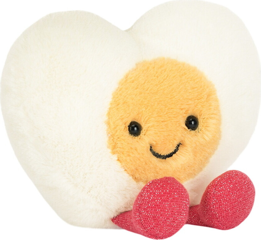 Kosedyr - 12x12 cm - Underholdningsleker Heart Kokt egg - - OneSize - Kosedyr