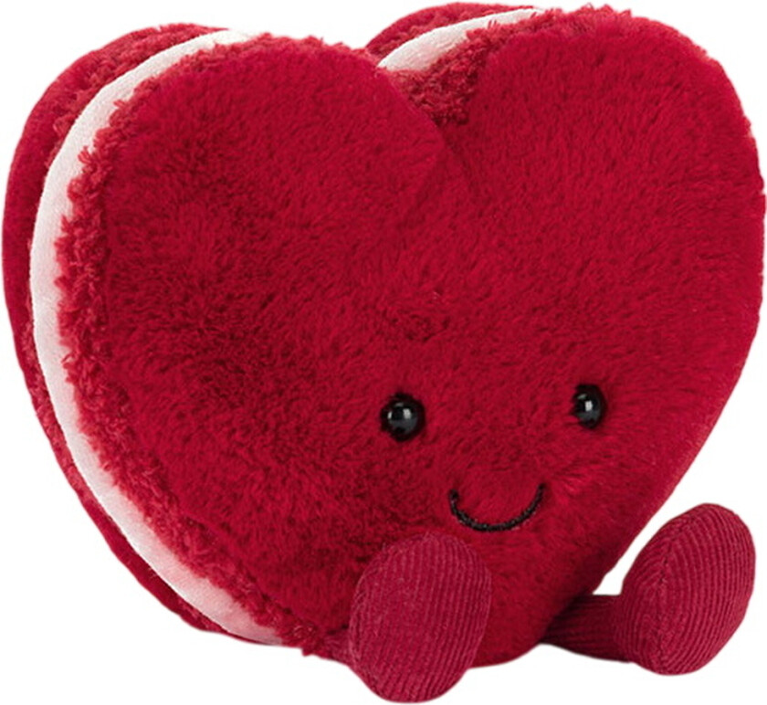 Kosedyr - 13x12 cm - Amuseables Arlette Heart Macaron - - OneSize - Kosedyr