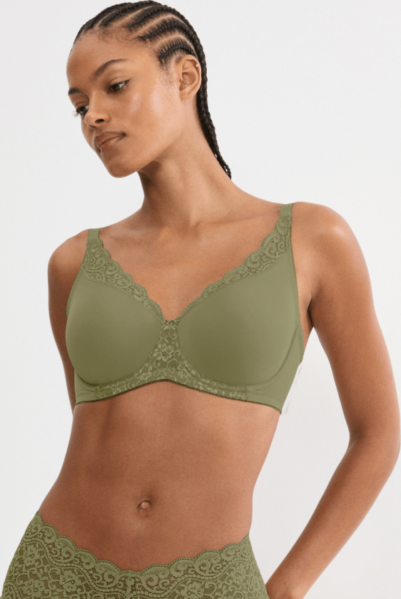 Amourette W01 BH med bøyle, grønn, Størrelse: 75G, Kvinner