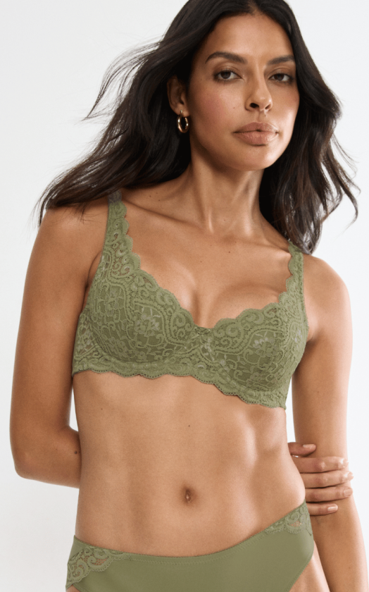 Amourette WHP BH med bøyle, grønn, Størrelse: 80A, Kvinner