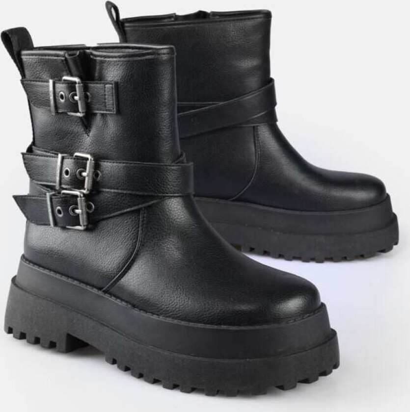 Boot - PLUTO FARMER BIKER - EU36 til EU41 - Damer - svart