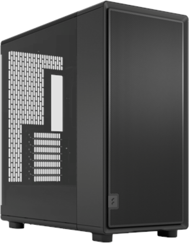 Fractal Epoch XL TG PC-kabinett (sort)
