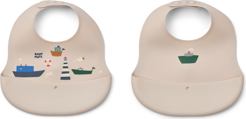 Bilde av Ember Smekke Med Trykk 2-pakning Mini Sailing / Sandy Sailing / Sandy-One Size Kremfarget One Size unisex