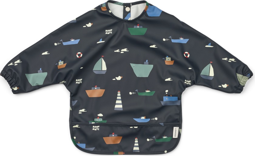 Merle Cape Bib Med Trykk Sailing / Classic Navy Sailing / Classic Navy-One Size Marineblå One Size unisex