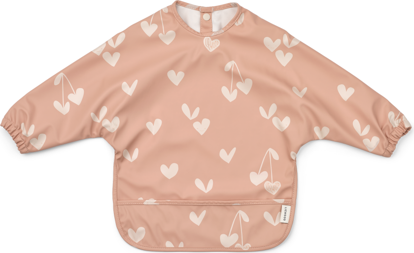 Bilde av Merle Cape Bib Med Trykk Sweethearts / Pale Tuscany Sweethearts / Pale Tuscany-One Size Beige One Size unisex