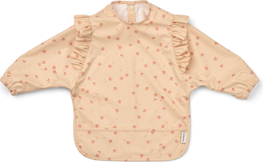 Bilde av Merle Ruffle Cape Bib Mini Mini Butterfly / Apple Blossom Mini Butterfly / Apple Blossom-One Size Rød One Size kvinne