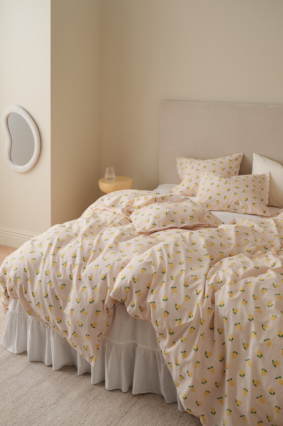 Sengesett Milly Fruit i bomull 2 eller 3 stykker - Rosa