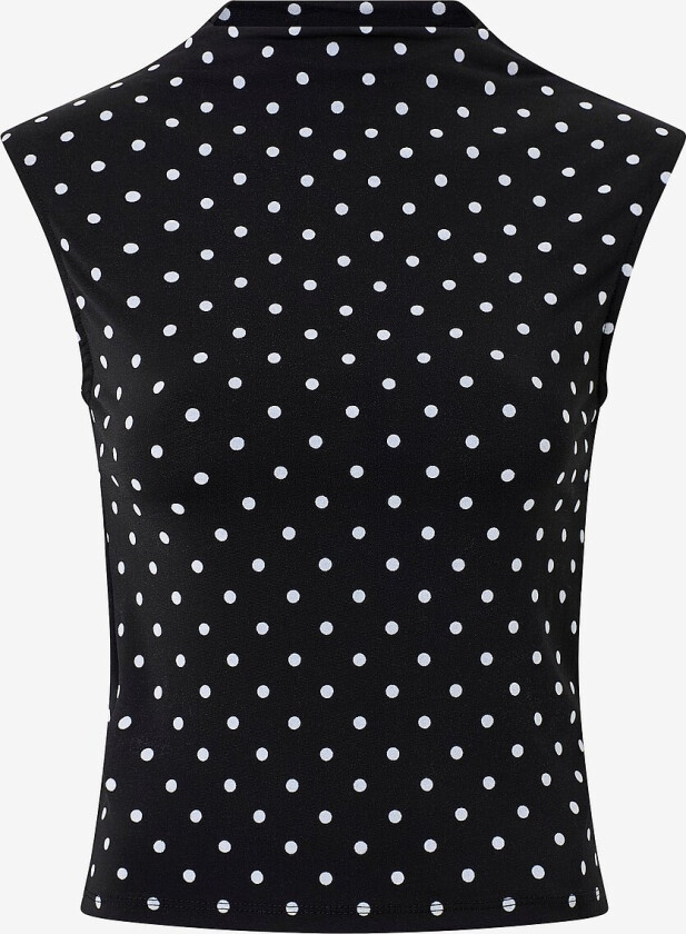 Topp Dot Funnel Neck - Flerfarget