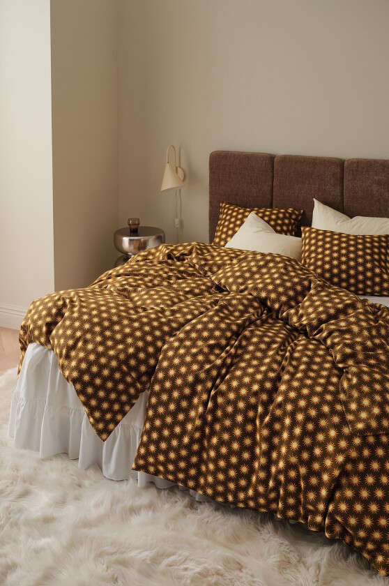 Sengesett Milly Sun i bomull 2 eller 3 stykker - Brun