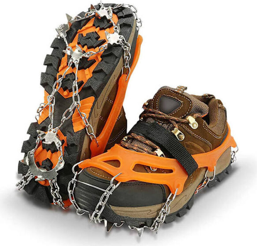 Utendørs snøfjellklatring 15 tenner rustfritt stål anti-skli sko