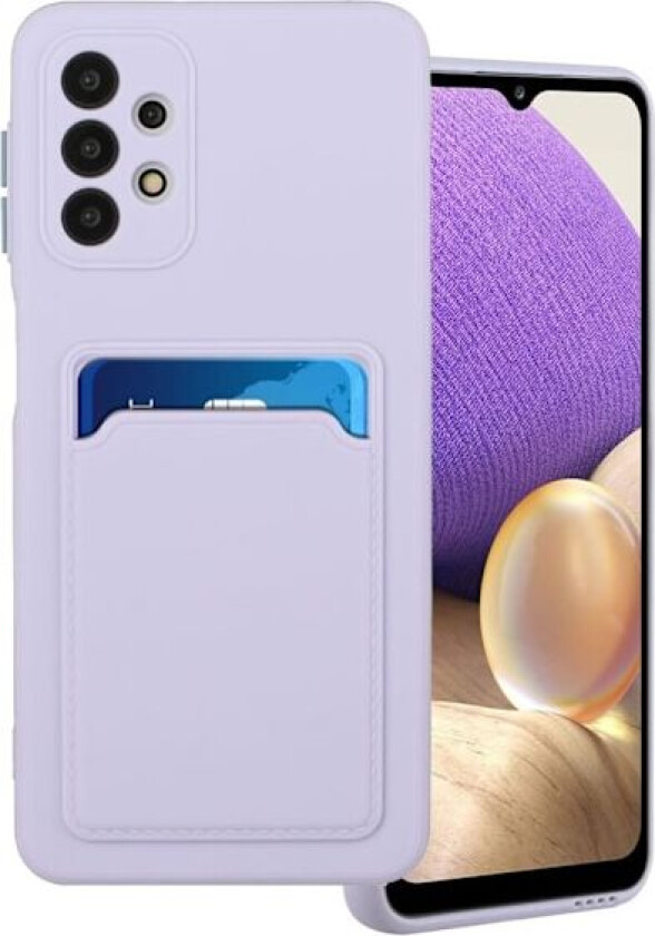 Card Holder Deksel til Samsung Galaxy A52 5G - Lyselilla