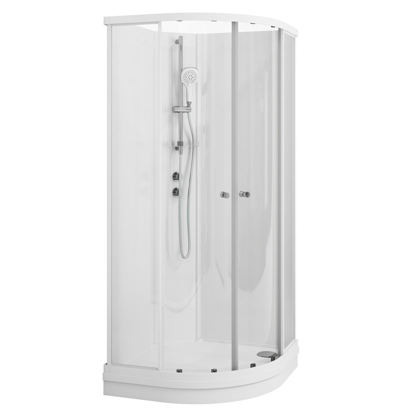 VikingBad Sofia Standard Dusjkabinett m/Støpemarmorbunn