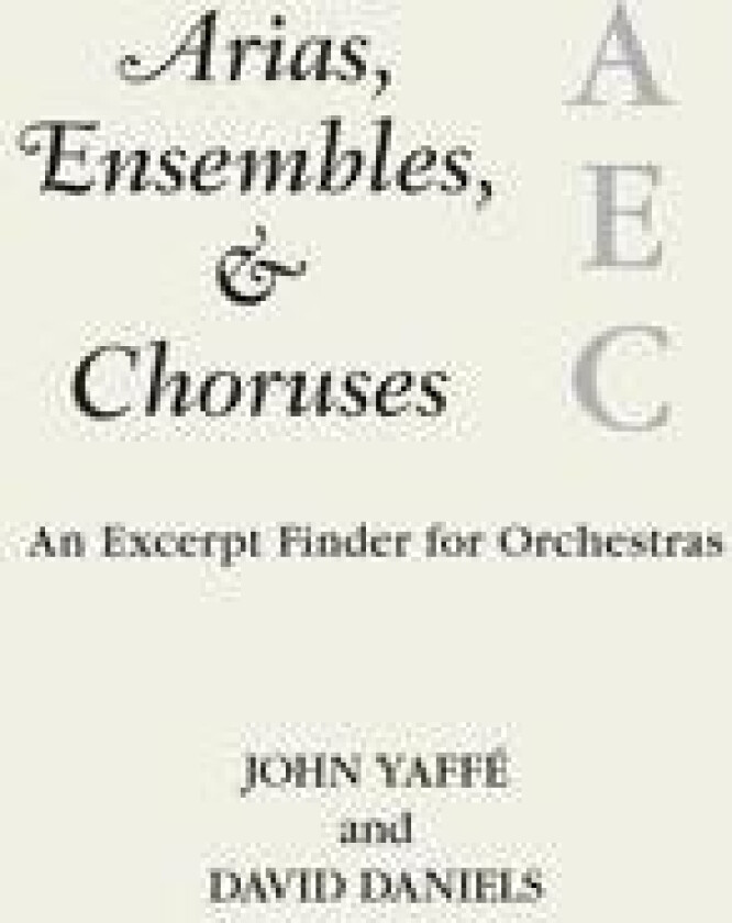 Arias, Ensembles, & Choruses
