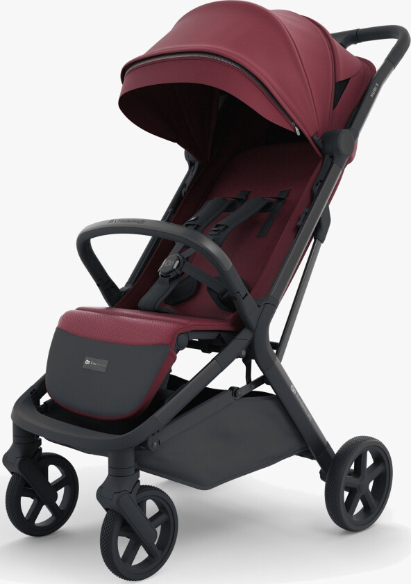 NUBI 3 Sportsvogn, Dark Ruby - Framovervendt Sittedel