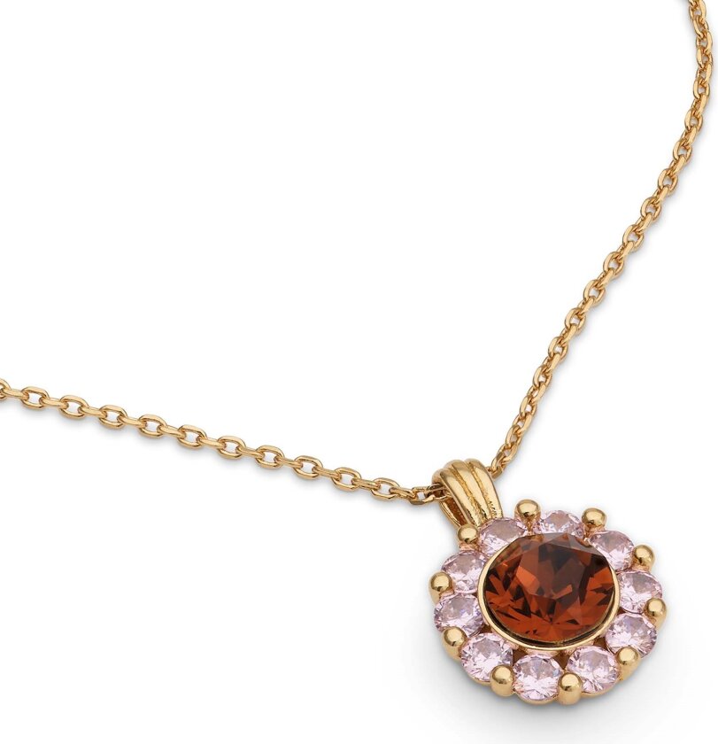 New Miss Sofia necklace - Pink amber