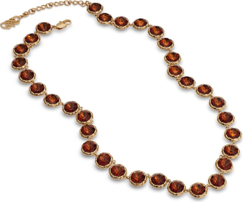 Victoria necklace Smoked amber