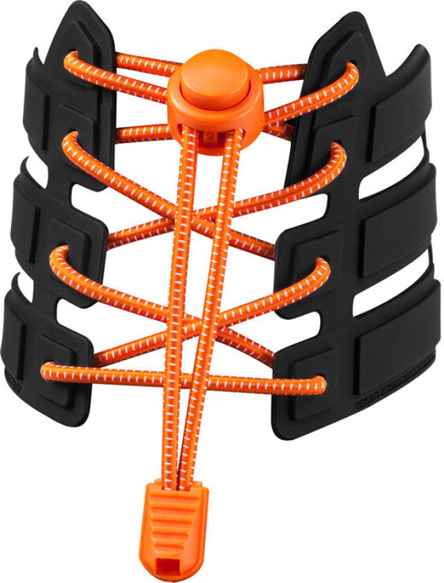 No-tie elastiske skolisser Orange