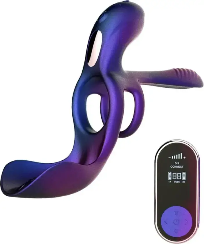 Zenith Cock Ring With Glans & Perineum Stimulator