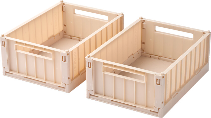 Sammenleggbare bokser - Small - 2-pack - Apple Blossom - - OneSize - Sammenleggbar boks