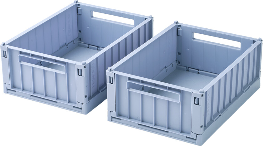 Sammenleggbare bokser - Small - 2-pack - Dusty Lavender - - OneSize - Sammenleggbar boks