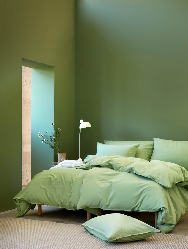 Frøya sengesett vårgrønn