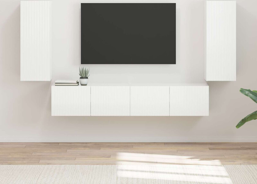 Høyglanset hvit 78,5 x 30 x 29,5 cm