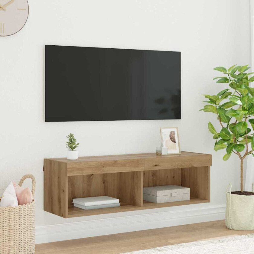 TV Veggskap Panama Artisan Eik 100 x 30 x 30 cm Konstruert tre