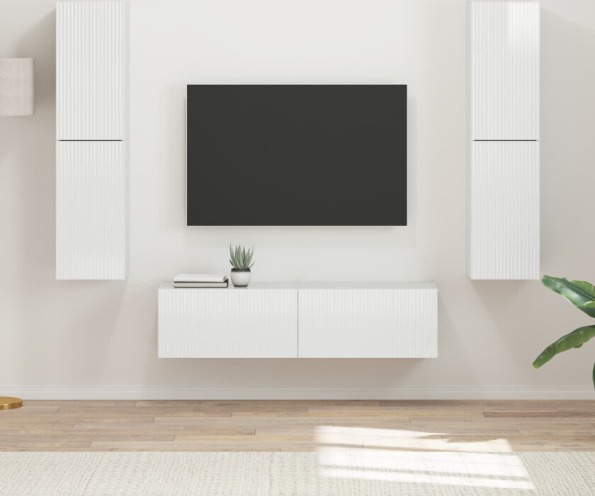 3 pcs Høyglanset hvit