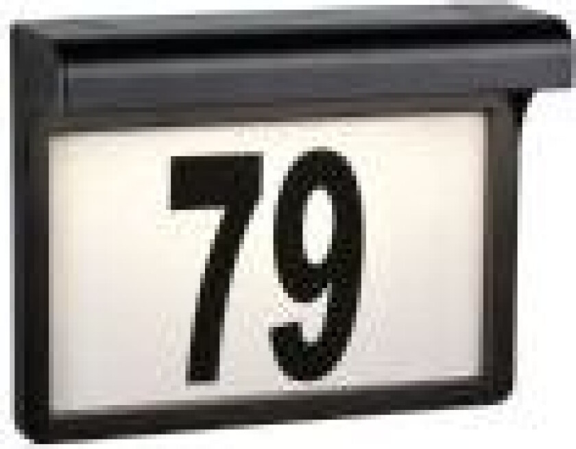 Dayton II, Utendørs veggbelysning, Sort, Plast, IP44, Fasade, III