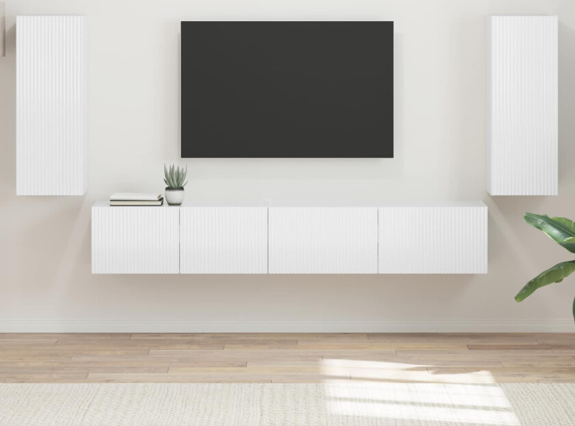 3 pcs Høyglanset hvit