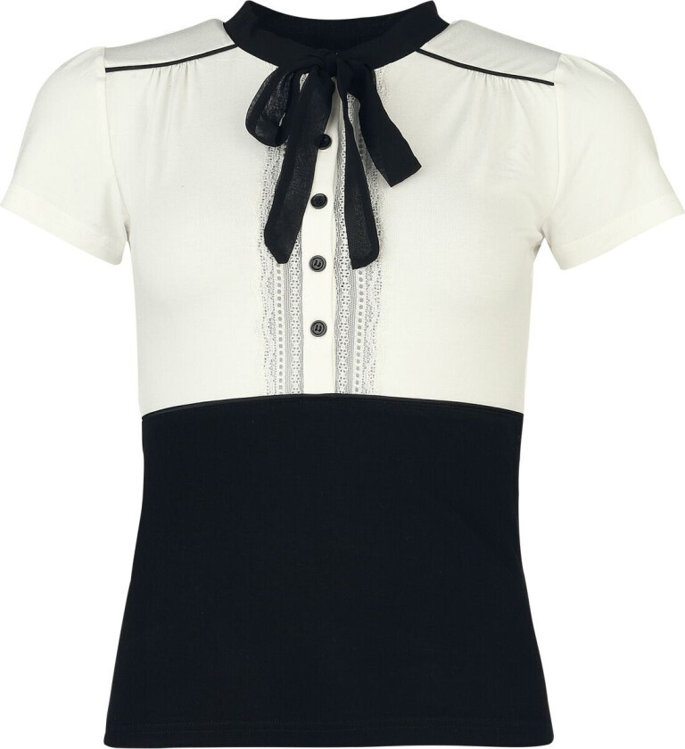 T-skjorte - French Love - S til XXL - Damer - svart-råhvit