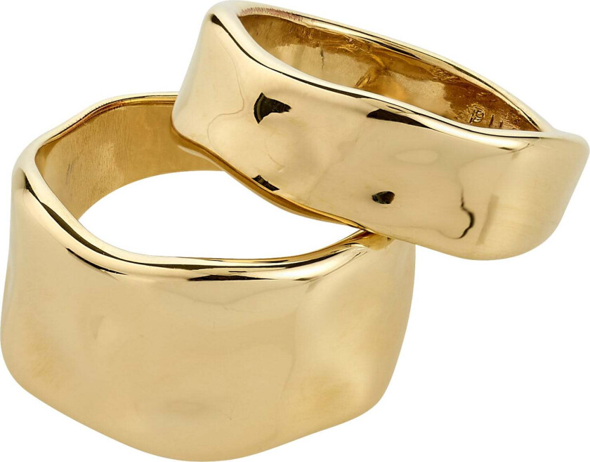 EMBER Ringer 2-i-1 Sett, gullbelagt