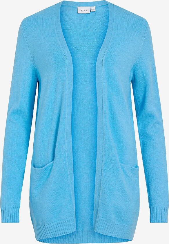 Cardigan viRil L/S Open Knit - Blå
