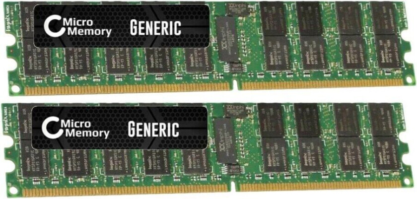 - DDR2 - sett - 8 GB: 2 x 4 GB - DIMM 240-pin - 667 MHz / PC2-5300 - registrert - ECC - for IBM System x3610 Lenovo System x3455 x3655 x3755 x3850 M2 x3950 M2
