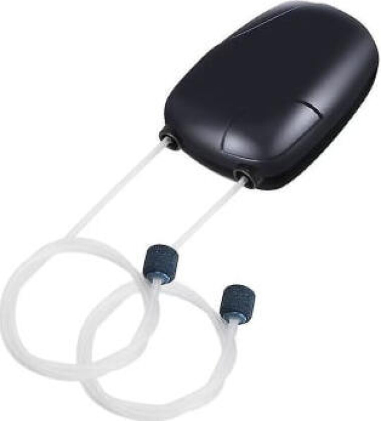 Akvariepumpe, ultra-stille akvariepumpe, akvarium oksygenpumpe, akvarium oksygenpumpe med luftslange, med luftslange, luftstein og tilbakeslagsventil