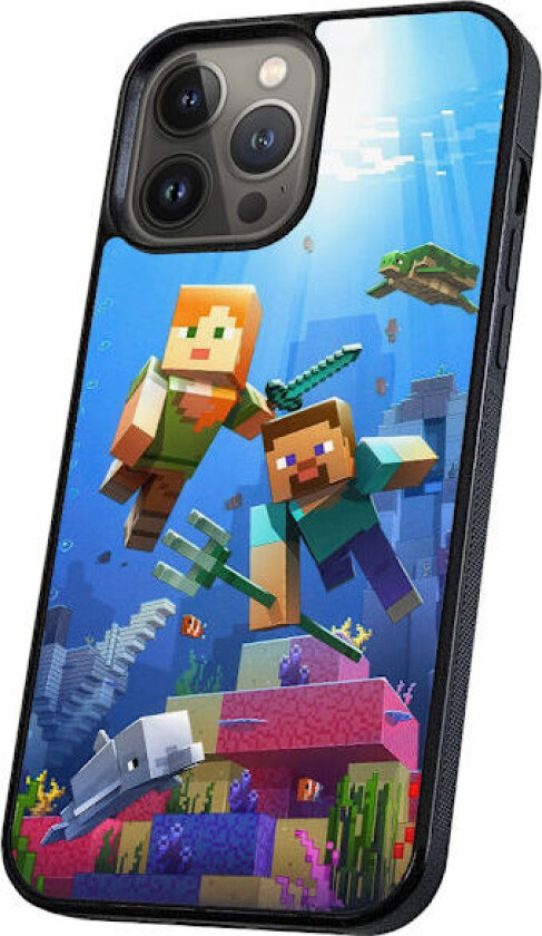 iPhone 13 Pro Max - Deksel/Mobildeksel Minecraft