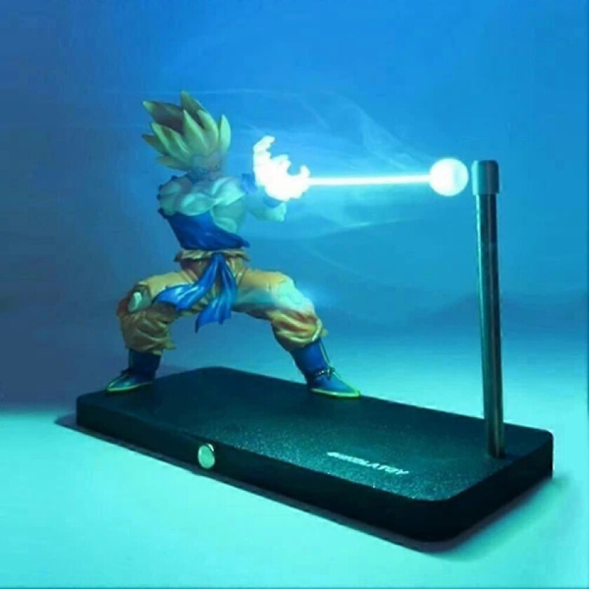 Dragon Ball Son Goku KameHameHa Nattlampe Detaljert Dynamisk Skrivebordsdekorasjon