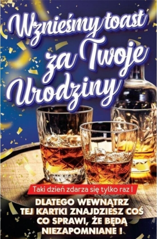 Bursdagskort med flaskedeksel