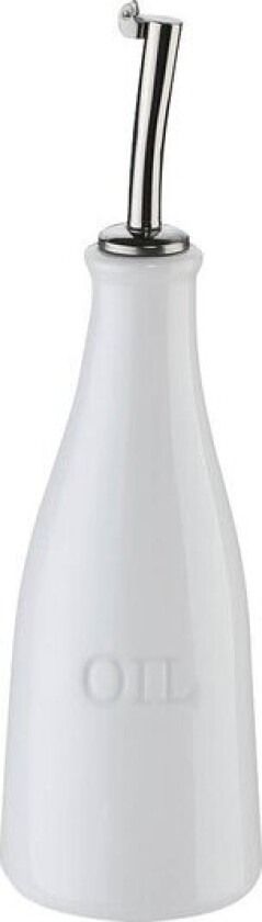 Oljeflaske 23,5 cm hvit