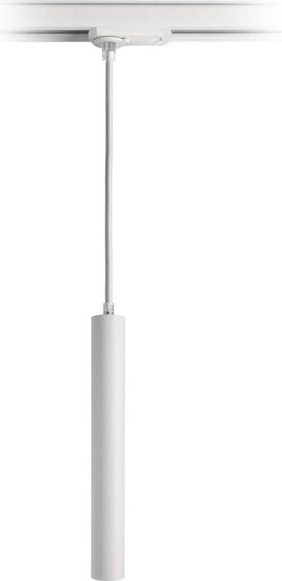 LED-pendel Slim 1-fase skinne, hvit, aluminium, 5 W, 2700 K