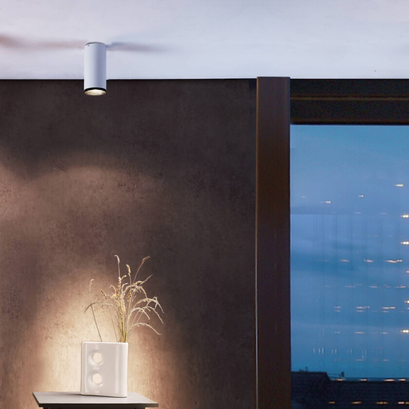 LED-downlight Lucea 6, hvit, aluminium, 2700 K